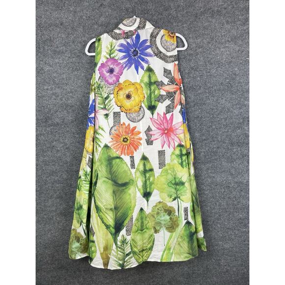 Craig Taylor Sun Dress Caroline Bright Floral Print Sleeveless Women's Small - Picture 10 of 16
